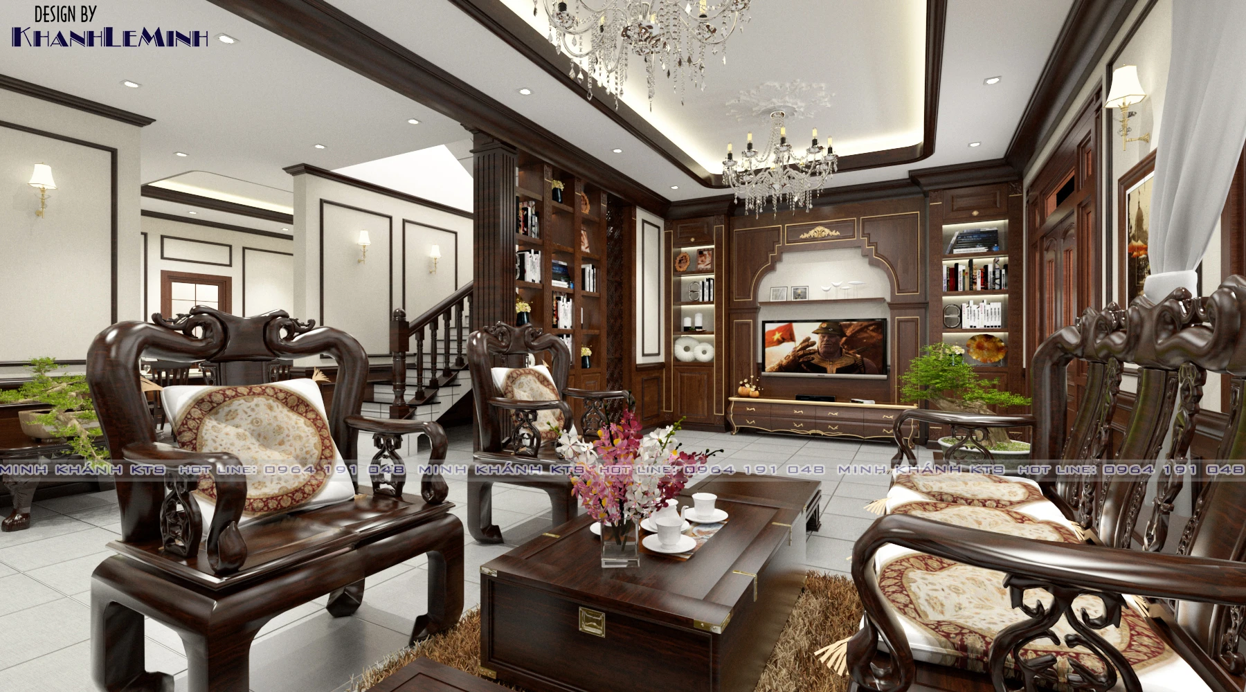 SketchUp Free Living Room Modern Vray Enscape Model Free Download ID 100000138 (Khanh Le Minh)