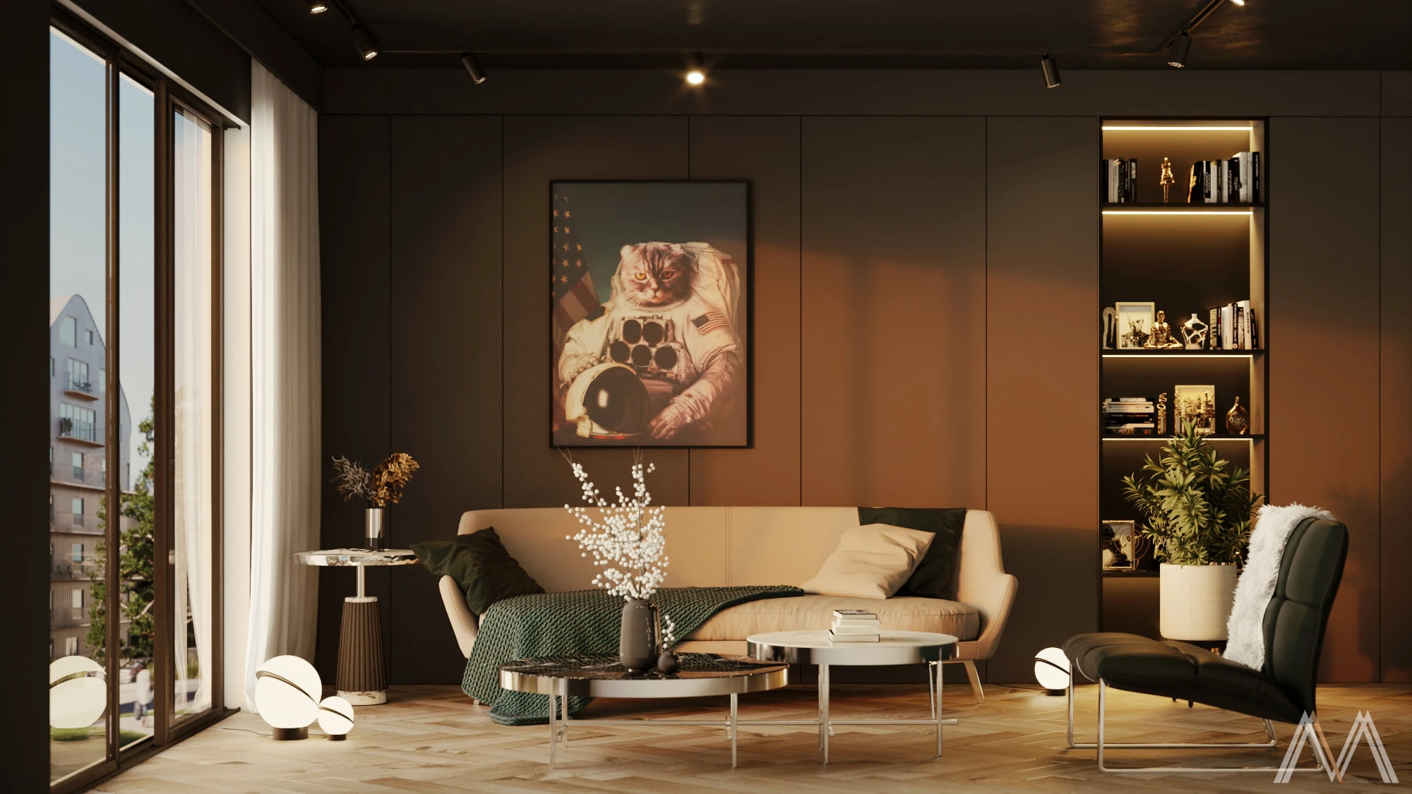 Living Room Modern Vray Free Sketchup Scene Download ID 100000270 (Minh Truong)