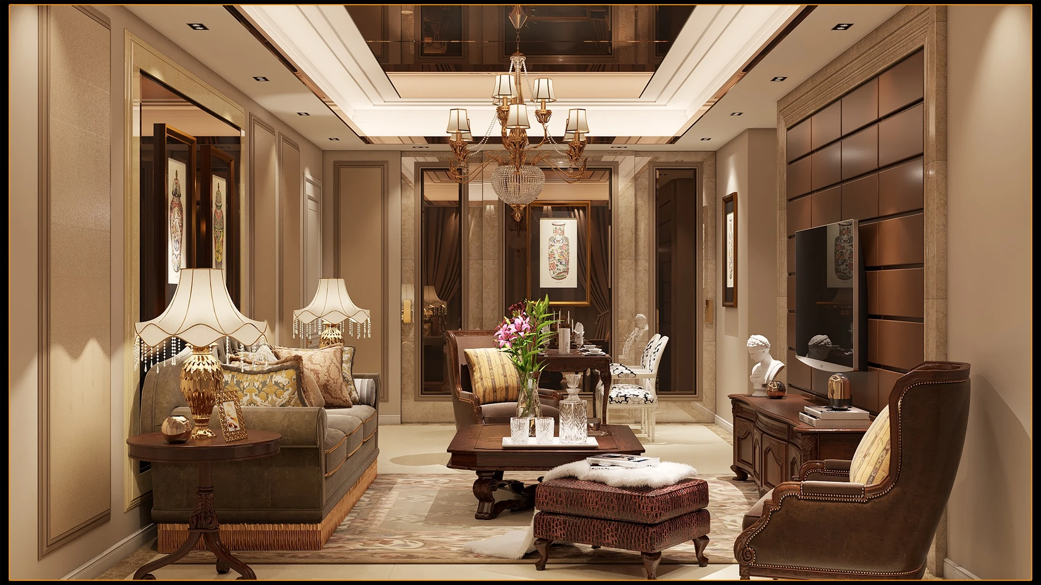 Living Room Modern Vray Sketchup Model Free Download ID 100000246 (Toan Nguyen)