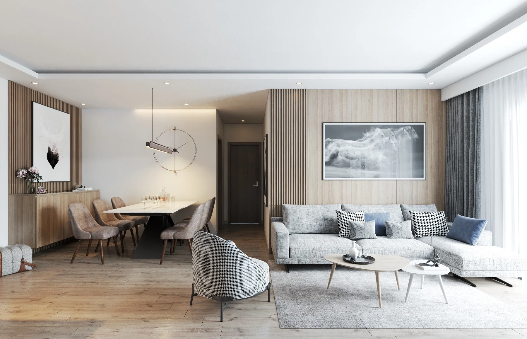 Living Room Modern Vray Sketchup Model Free Download ID 100000276 (Ha Anh)