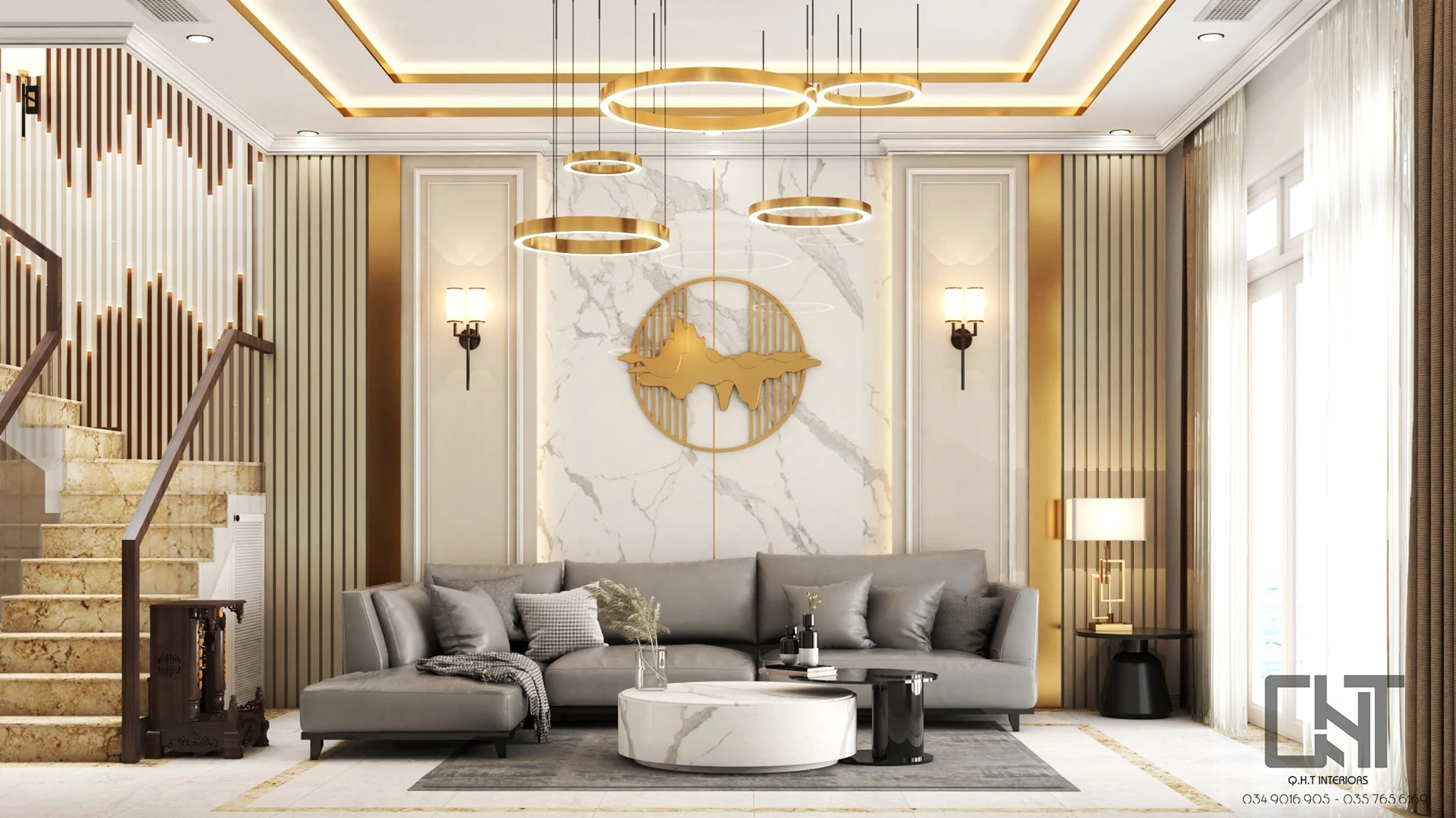 Living Room Modern Vray Sketchup Scene Free Download ID 100000264 (Quan Nguyen)