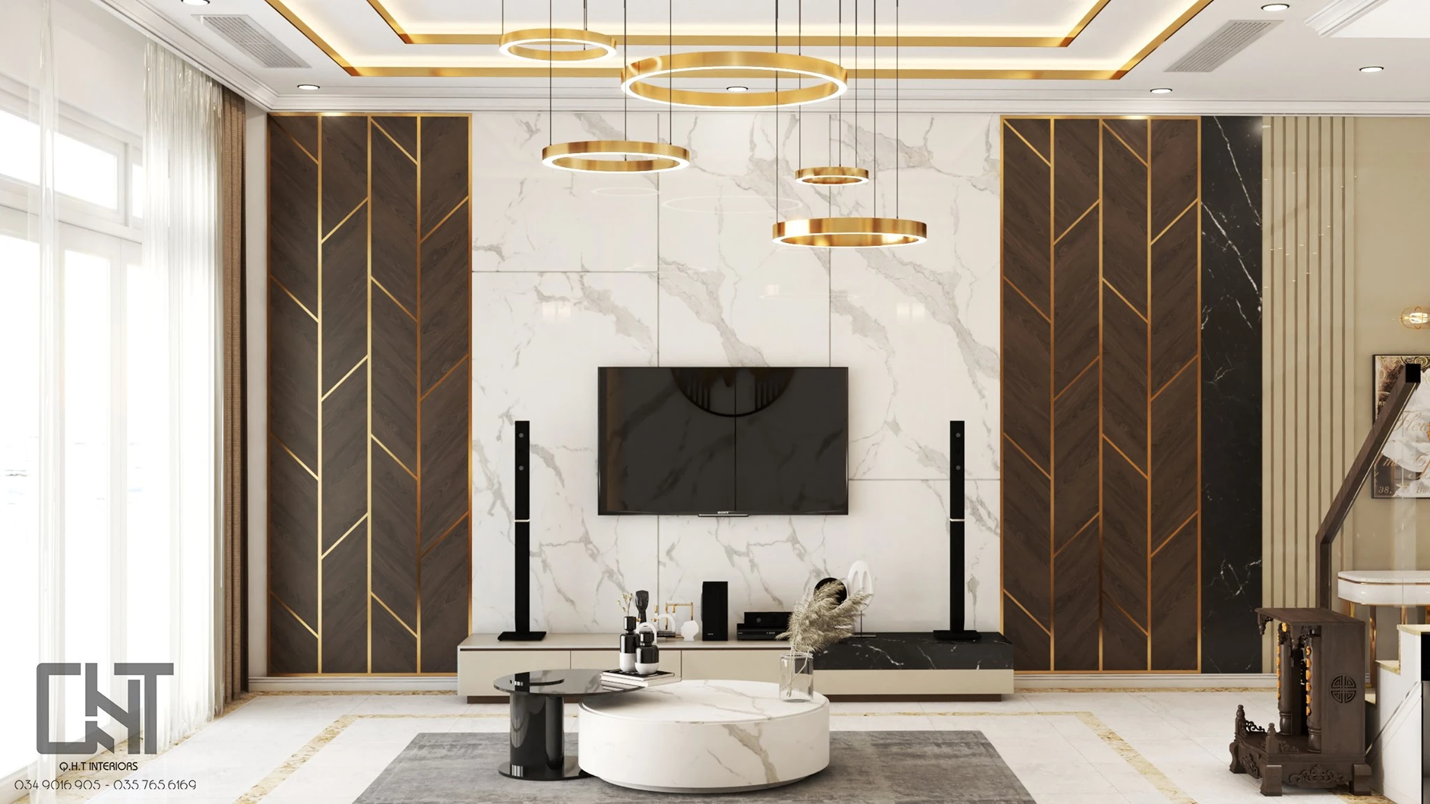 Living Room Modern Vray Sketchup Scene Free Download ID 100000264 (Quan Nguyen)