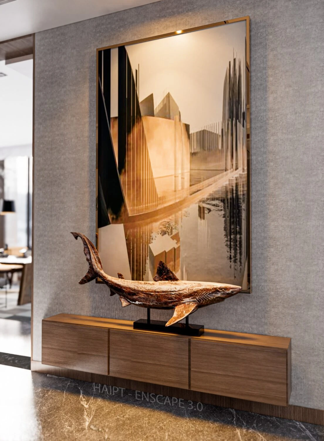 Living Room SketchUp Model Download Enscape Modern Free ID 100000399 (Pham Tuan Hai)