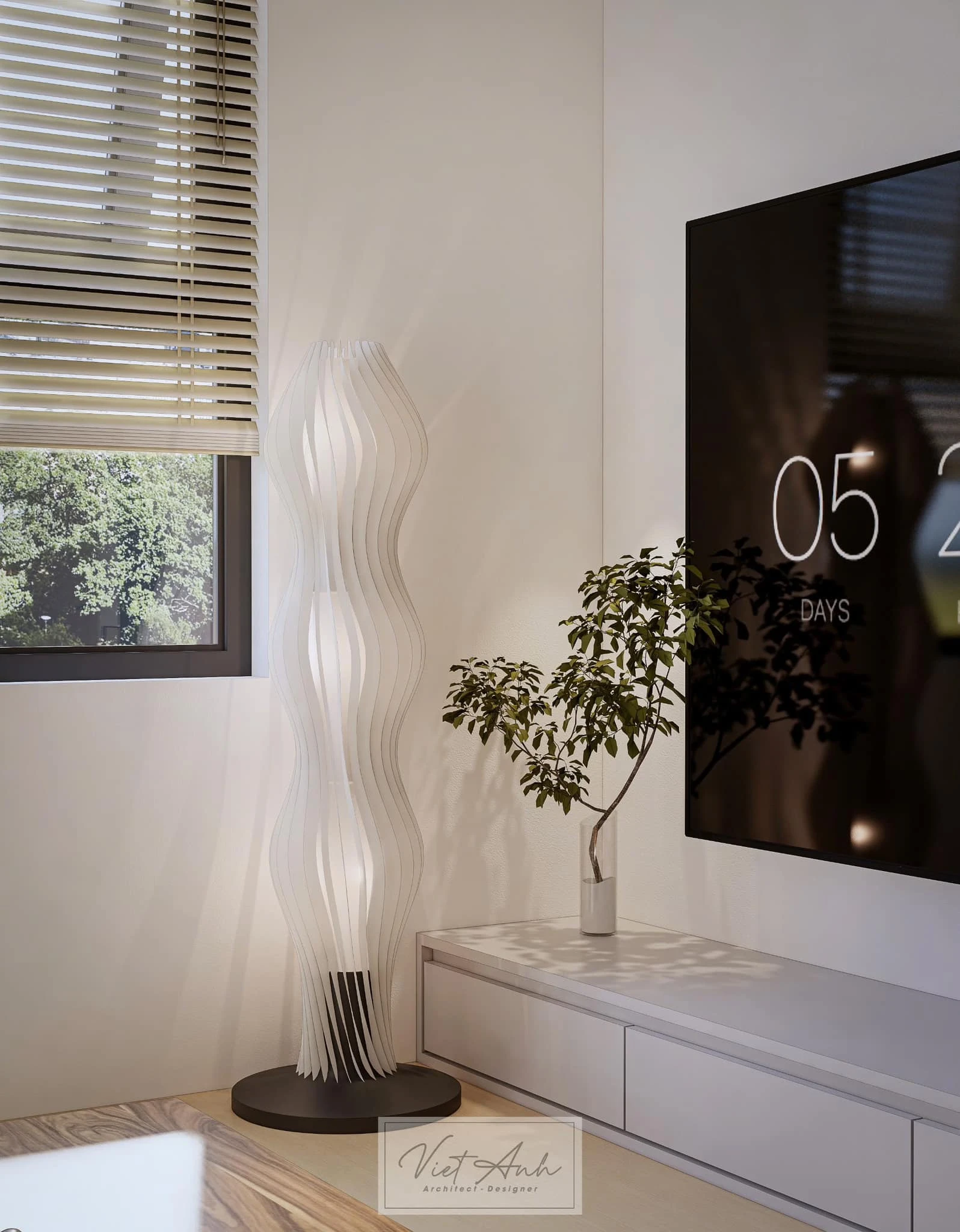 Living Room SketchUp Model Free Download Enscape Modern ID 100000423 (Viet Anh)