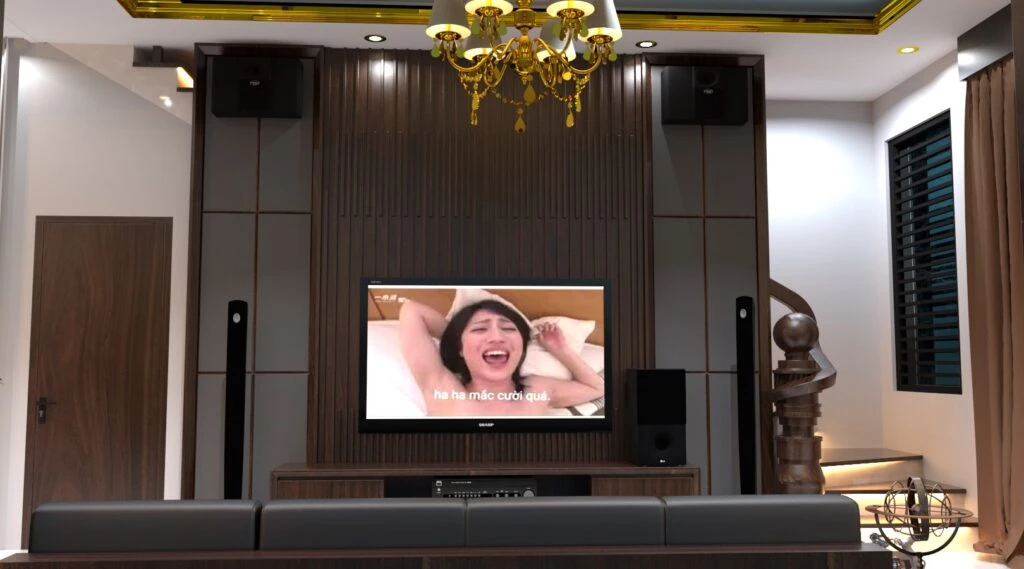 SketchUp Free Living Room SketchUp Model Free Download Vray Modern ID 100000332 (Bui Duy Thuong)