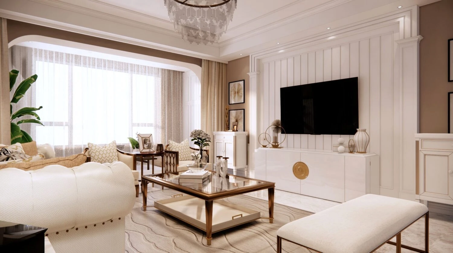 Living Room SketchUp Model Free Enscape Modern Download ID 100000381 (Nguyen Dat)