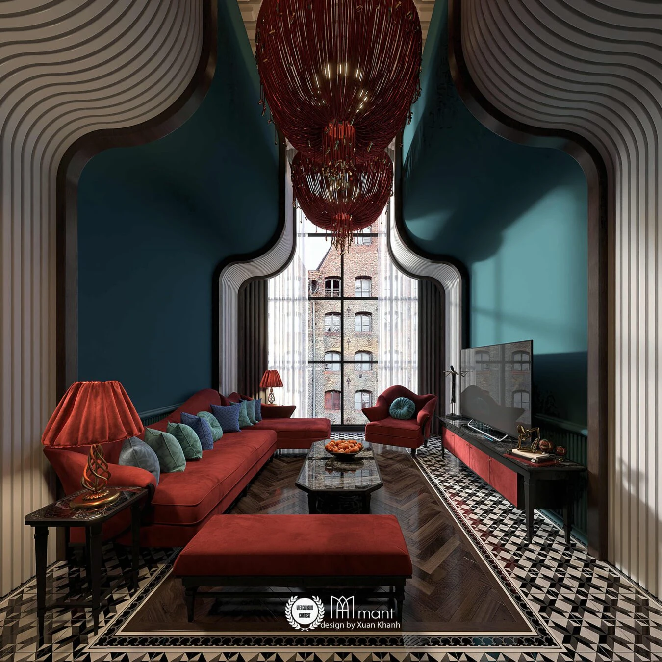 Living Room SketchUp Model Free Modern Download ID 100000351 (Xuan Khanh)