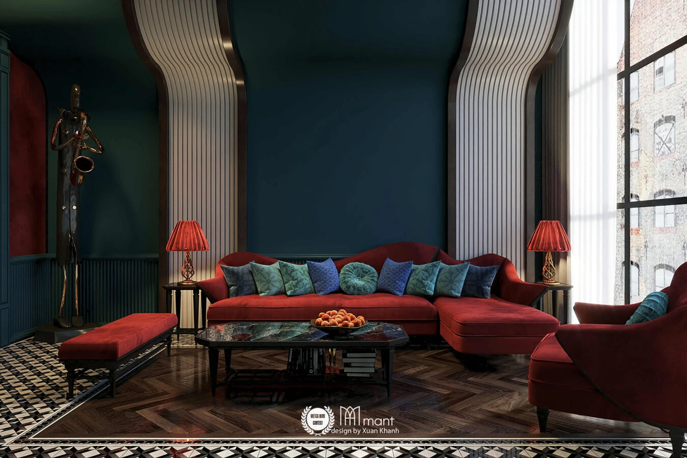 Living Room SketchUp Model Free Modern Download ID 100000351 (Xuan Khanh)