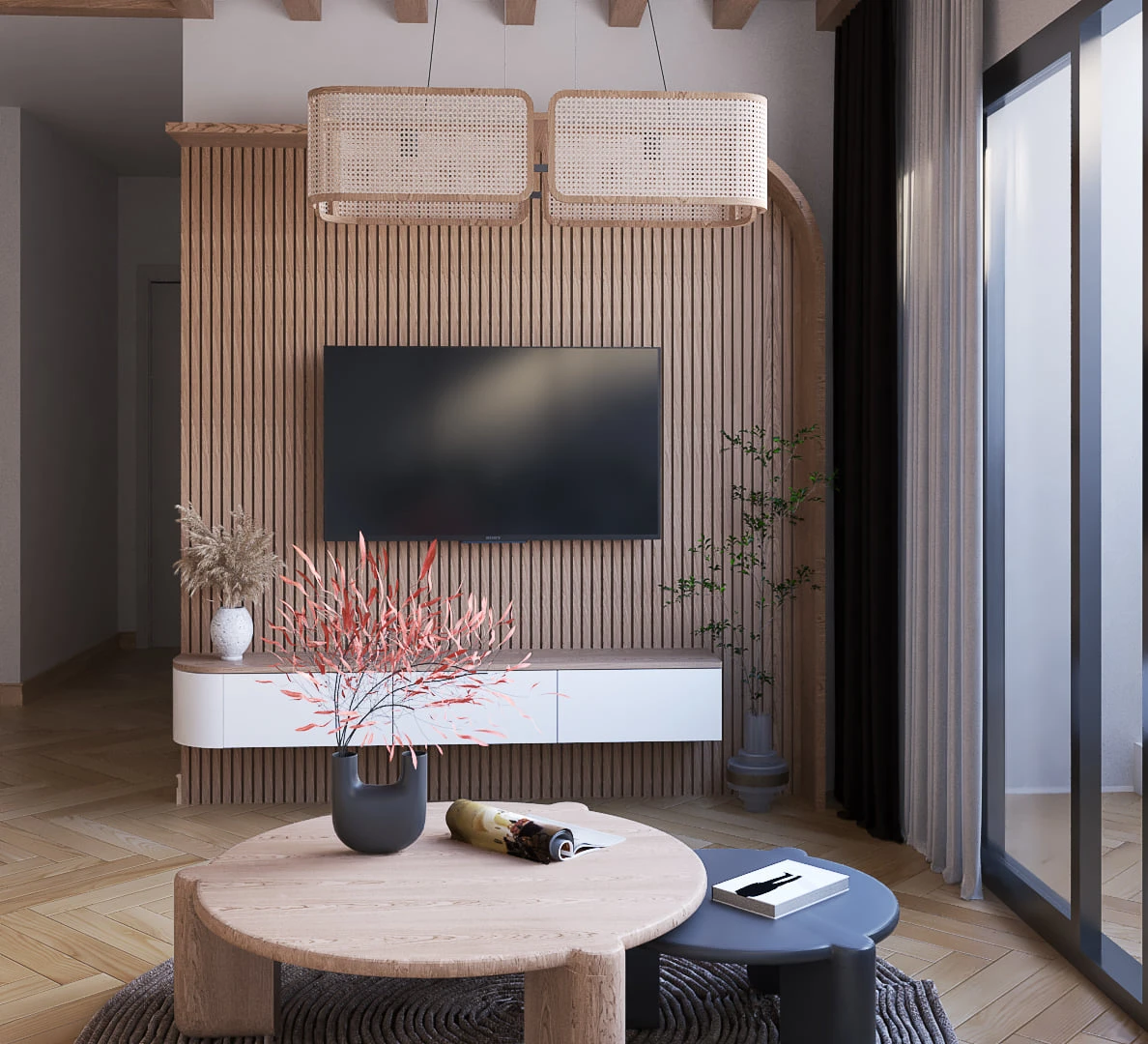 SketchUp Free Living Room Sketchup Model Download Vray Modern Free ID 100000302 (Duy Giangg)