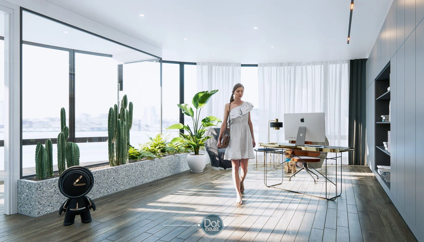 SketchUp Free Living Room Sketchup Model Free Download Enscape Modern ID 100000296 (Dat Houzz)