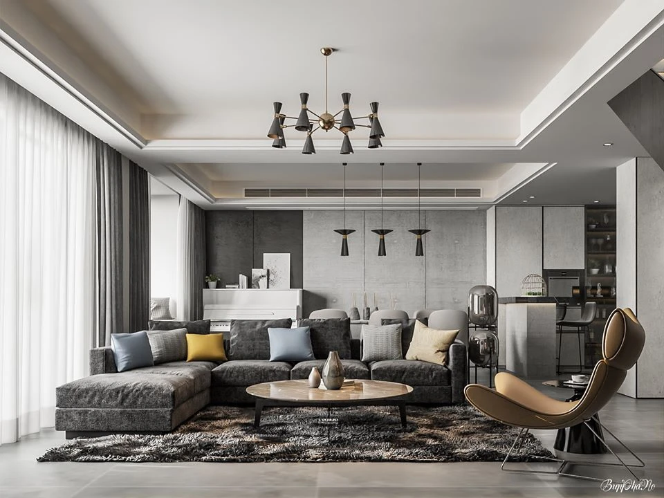 Living Room Sketchup Model Free Download Modern ID 100000146 (Long Bup)