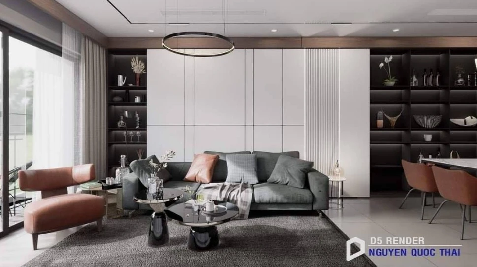 Living Room Sketchup Scene Download Modern Free ID 100000249 (Nguyen Quoc Thai)