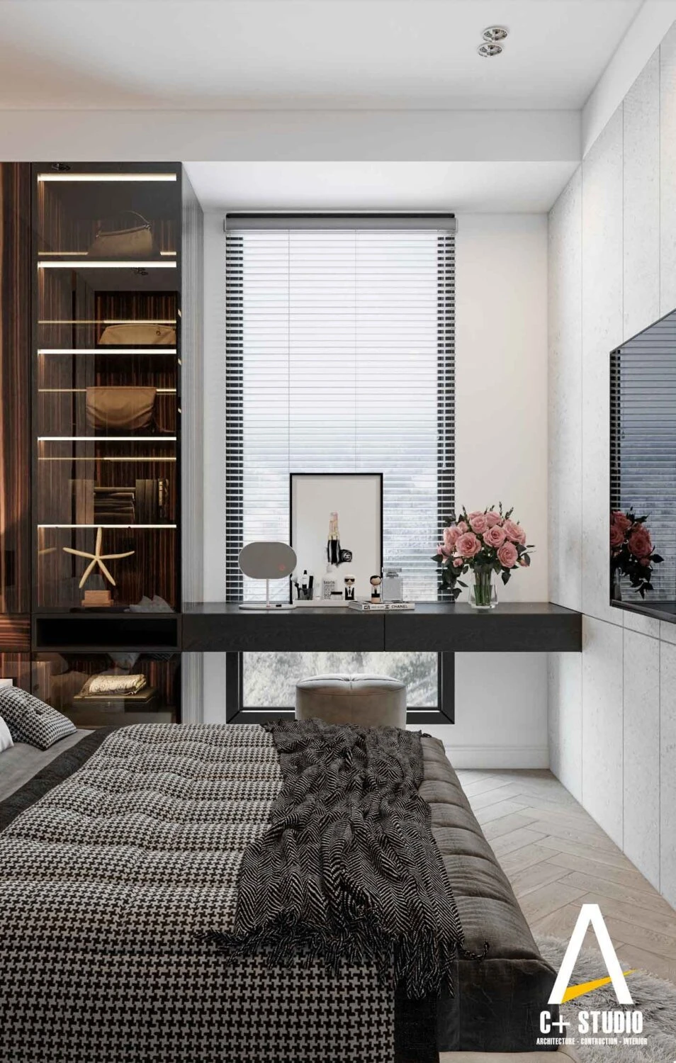 SketchUp Free Modern Bedroom Enscape Model Free Download ID 101000652 (Chinh Nguyen)