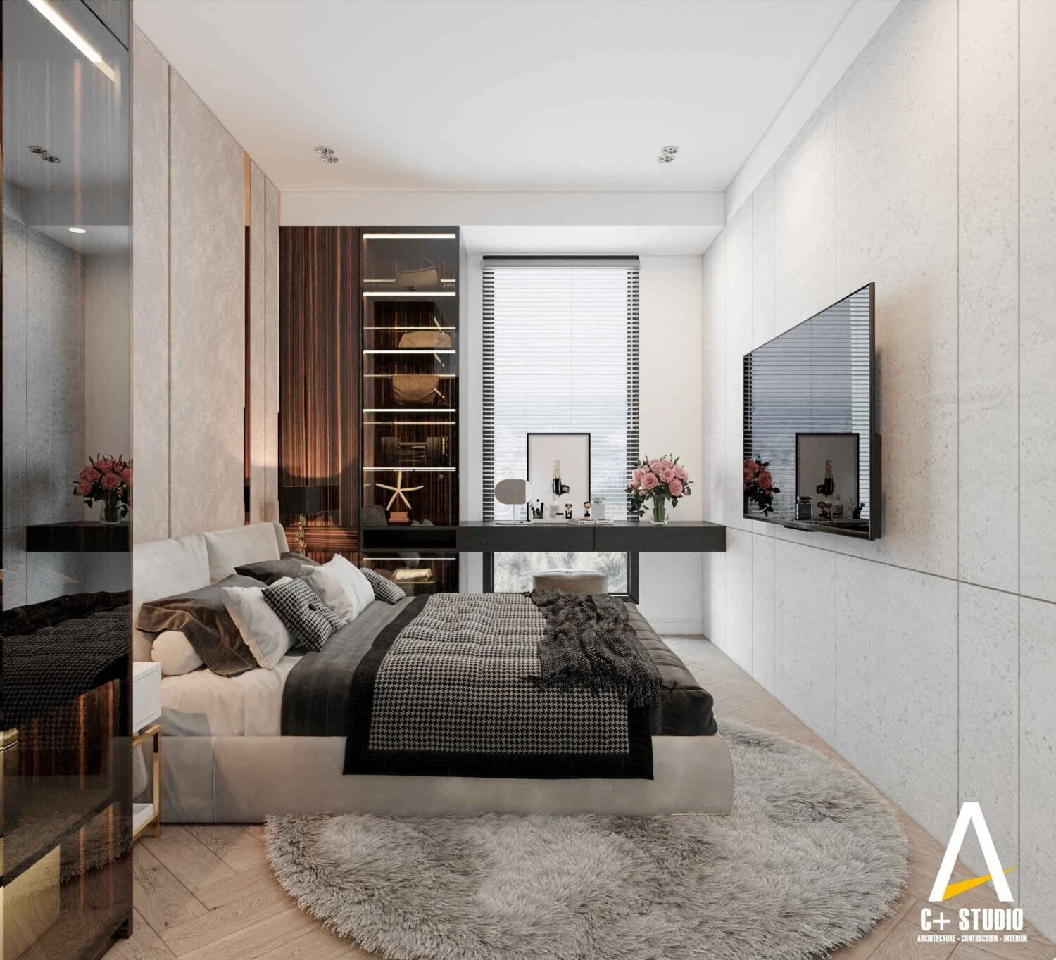 SketchUp Free Modern Bedroom Enscape Model Free Download ID 101000652 (Chinh Nguyen)