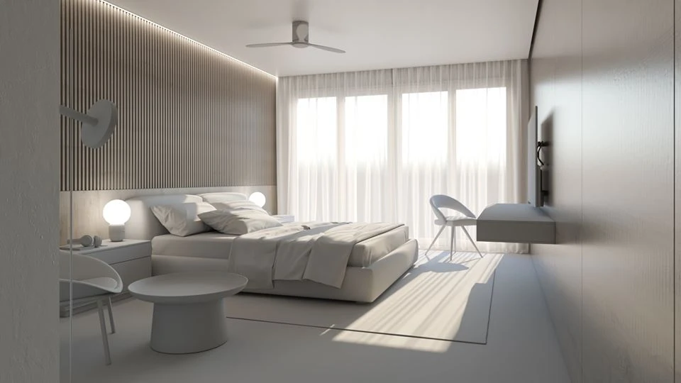 Modern Bedroom Free Sketchup Scene Download ID 101000315 (Le Anh Tuan)