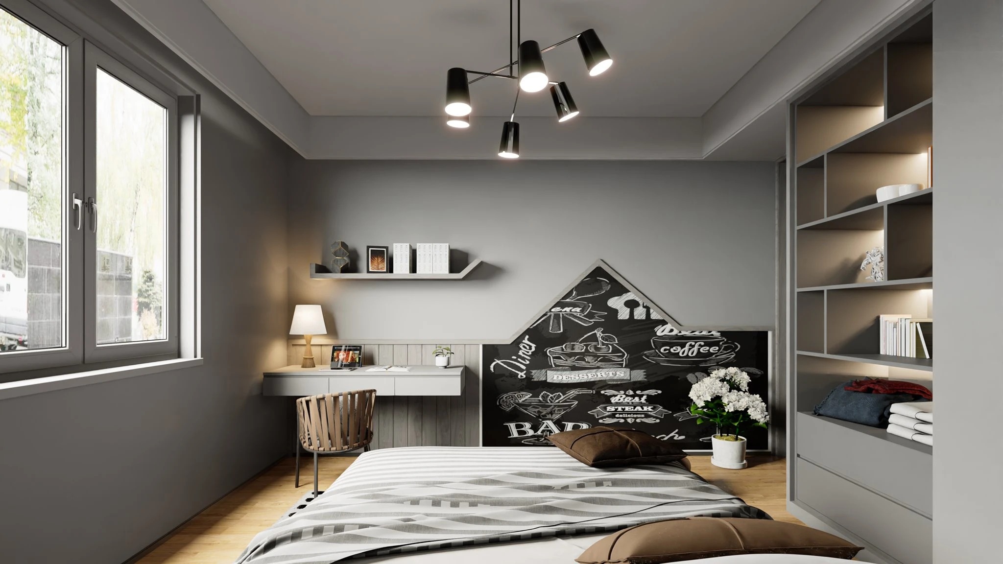 Modern Bedroom Sketchup Model Free Download ID 101000480 (Quoc Vi Phan Phan)