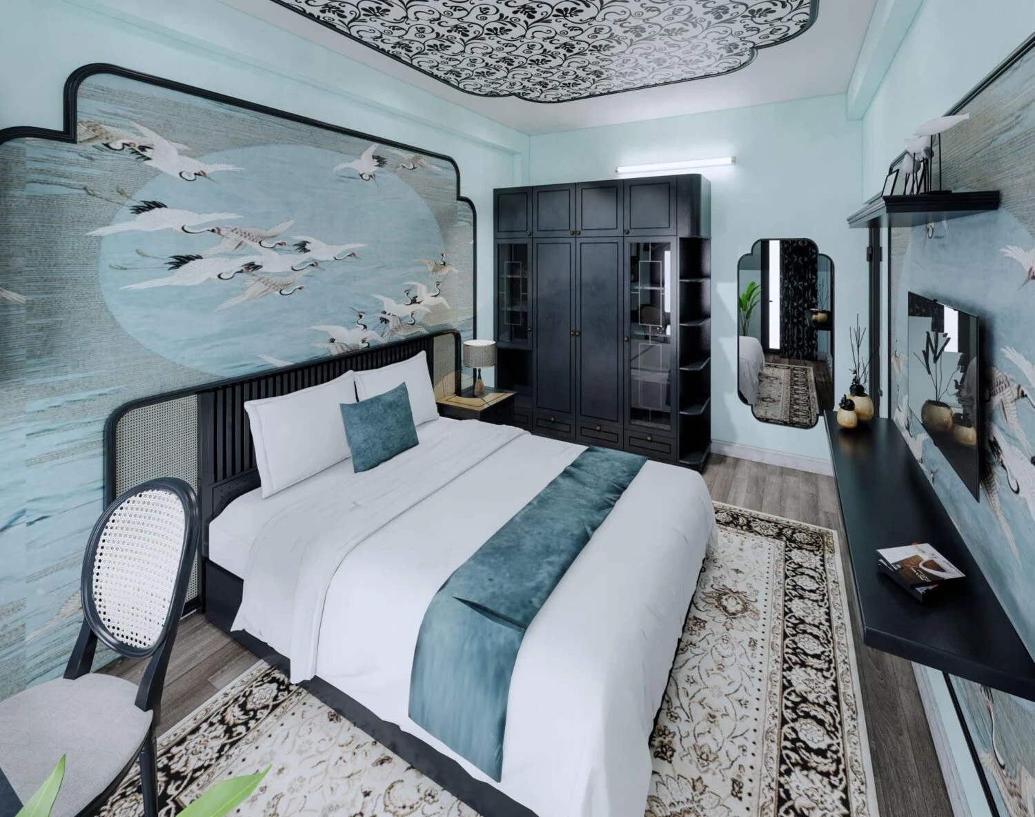 Modern Bedroom Sketchup Scene Download Free ID 101000613 (Xuan Truong)