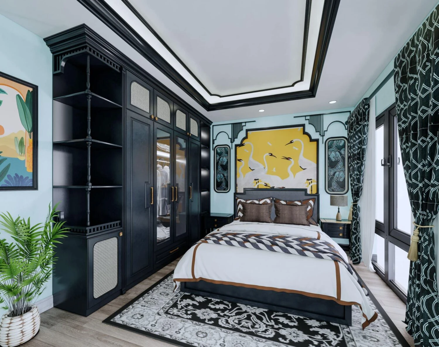 Modern Bedroom Sketchup Scene Download Free ID 101000613 (Xuan Truong)
