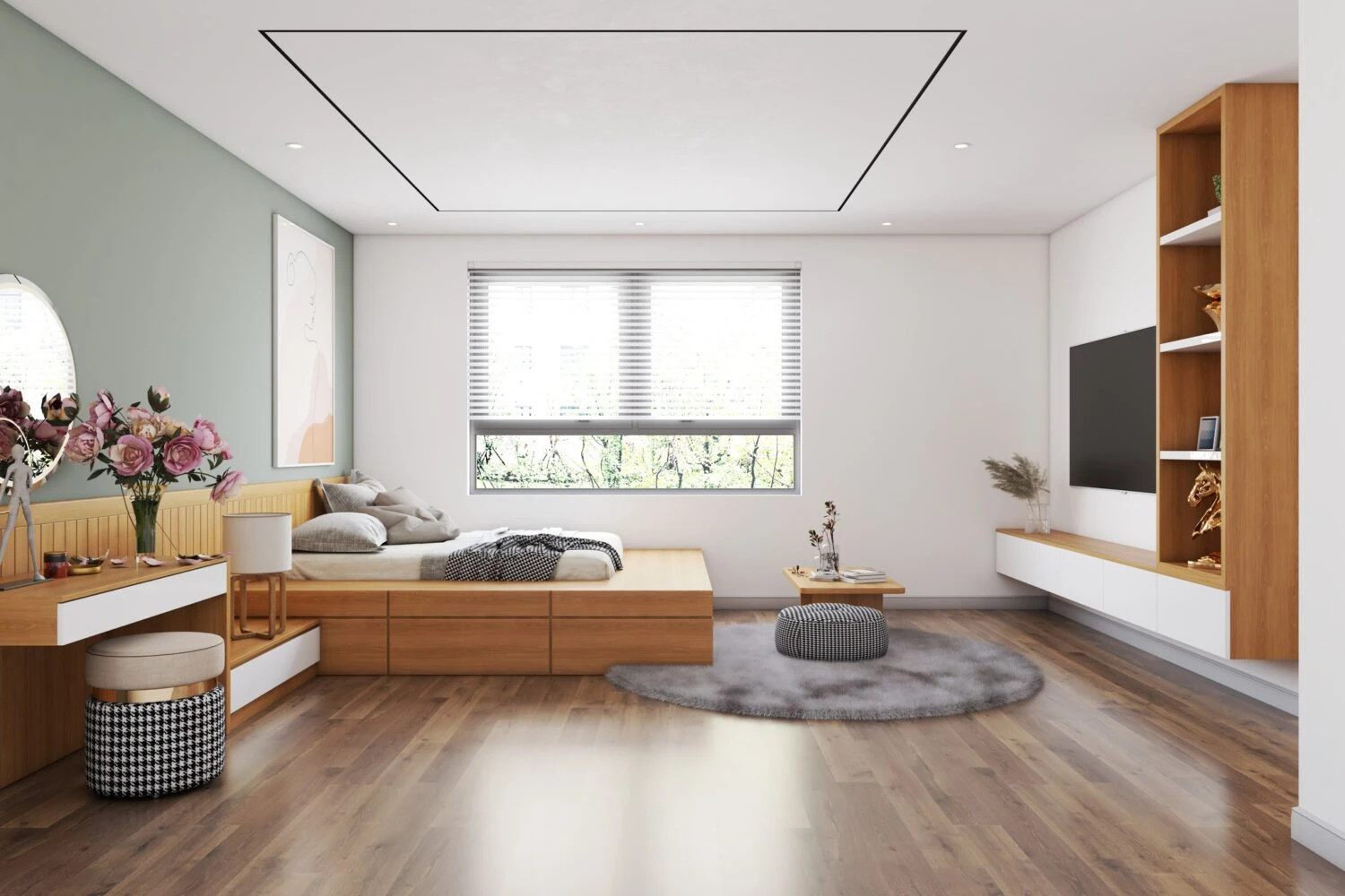Modern Bedroom Sketchup Scene Download Free ID 101000623 (AnNa Nguyen)