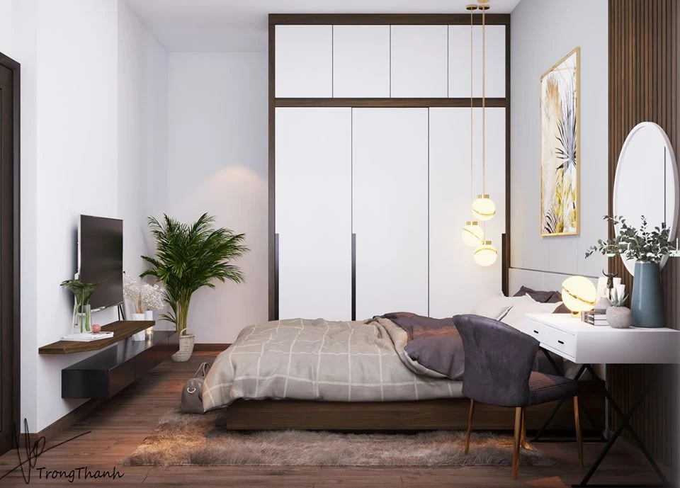 SketchUp Free Modern Bedroom Sketchup Scene Free Download ID 101000269 (Trong Thanh)