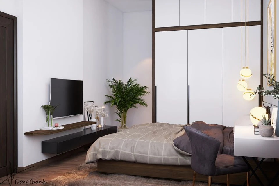 SketchUp Free Modern Bedroom Sketchup Scene Free Download ID 101000269 (Trong Thanh)