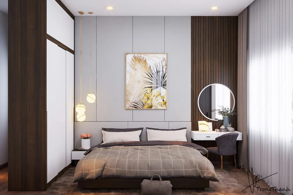 SketchUp Free Modern Bedroom Sketchup Scene Free Download ID 101000269 (Trong Thanh)