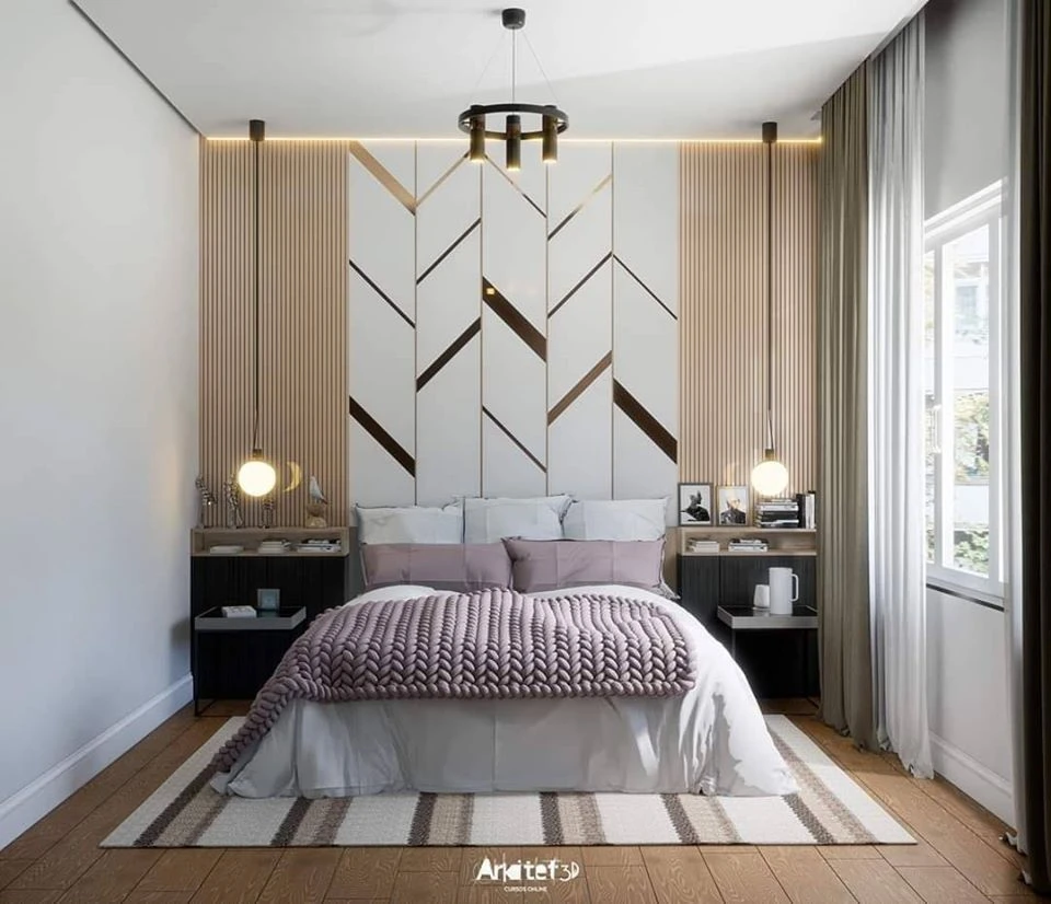 Modern Bedroom Sketchup Scene Free Download ID 101000299 (Arkitet3D)