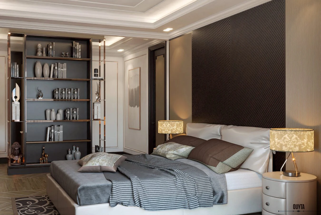 Modern Bedroom Sketchup Scene Free Download ID 101000598 (Quy Ta)