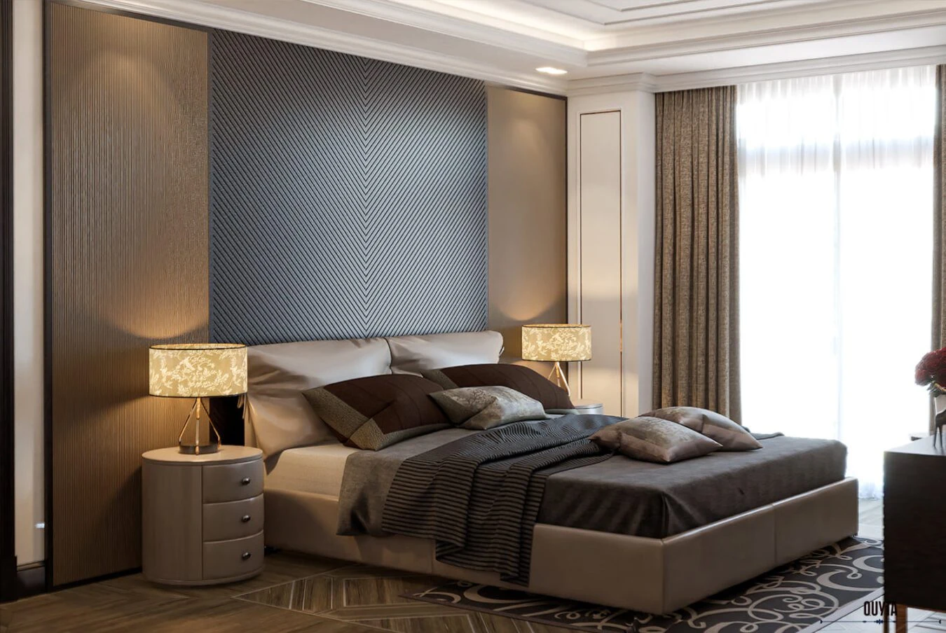 Modern Bedroom Sketchup Scene Free Download ID 101000598 (Quy Ta)