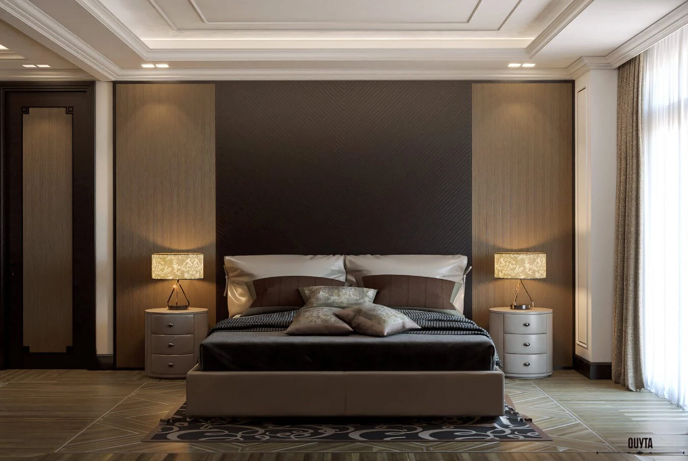 Modern Bedroom Sketchup Scene Free Download ID 101000598 (Quy Ta)