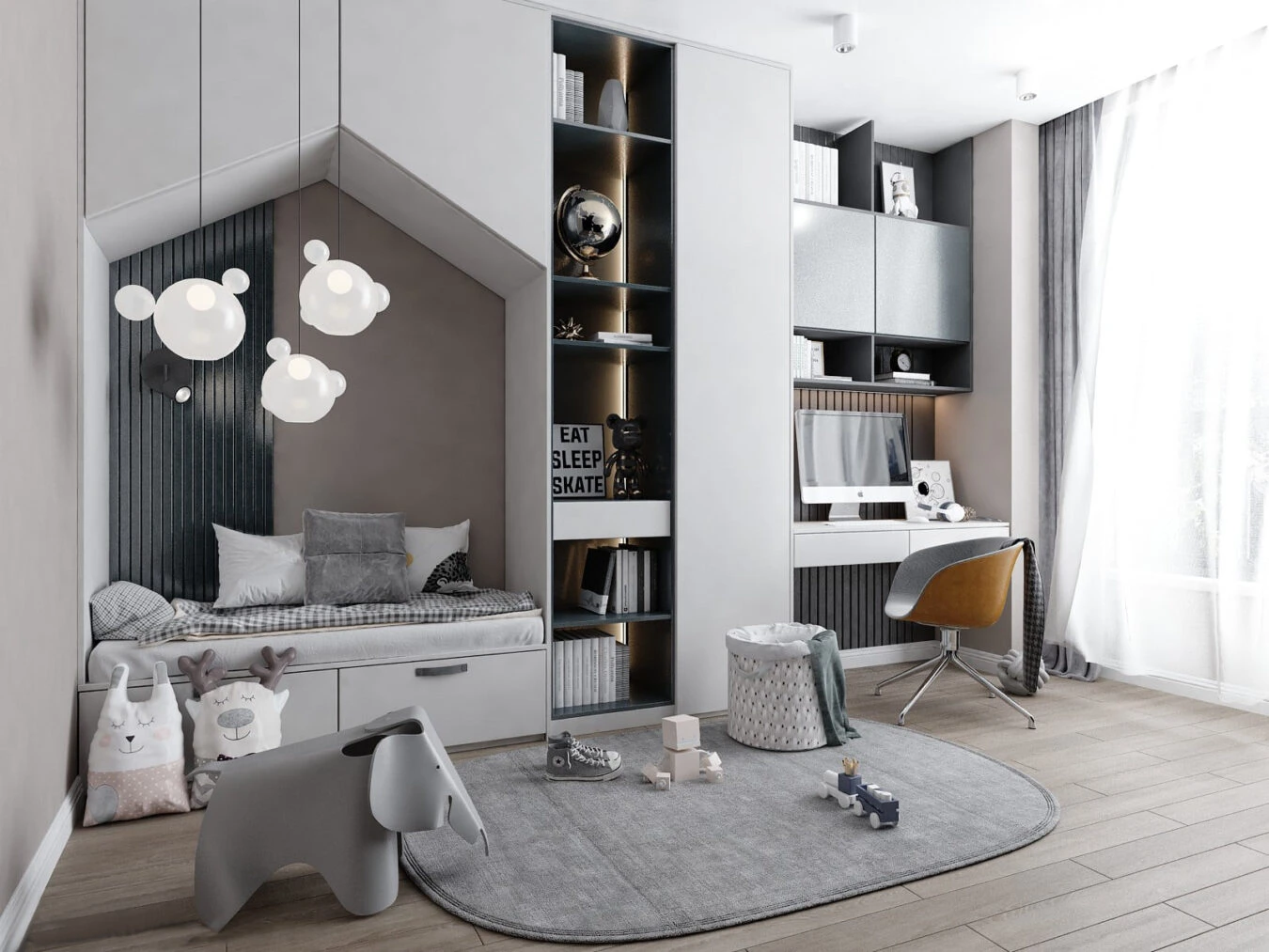 Modern Children Room SketchUp 3D Model Free Download ID 105000042 (Dinh Thanh)