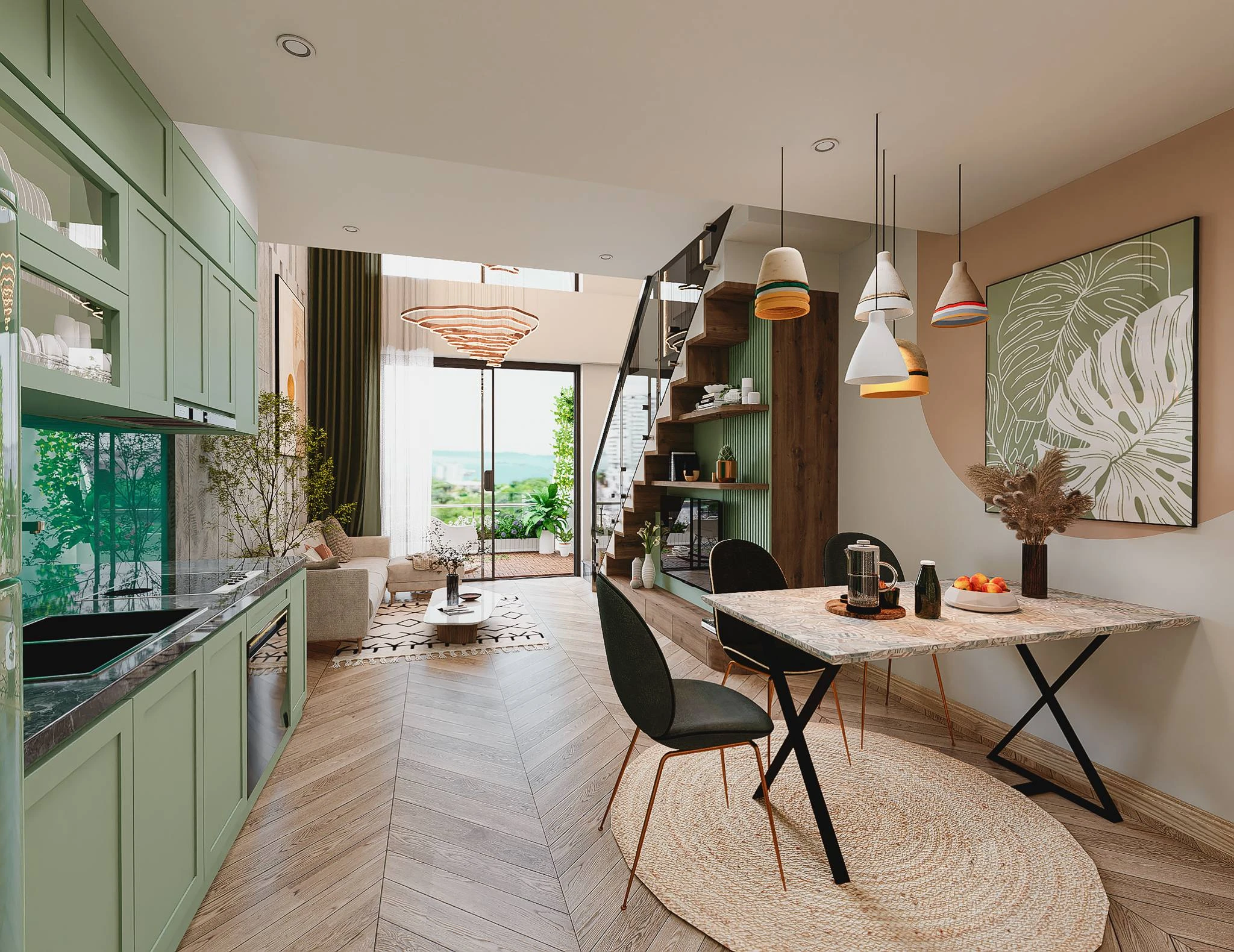 SketchUp Free Modern D5 Apartment Free Sketchup Models ID 106000192 (Xuan Truong)