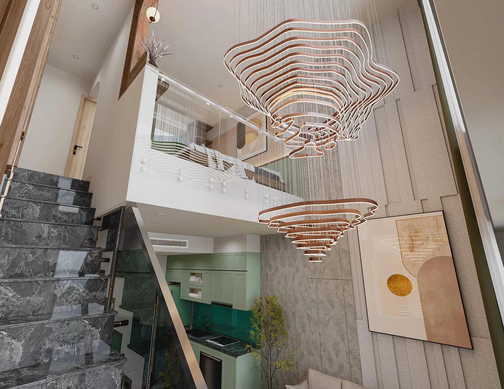 SketchUp Free Modern D5 Apartment Free Sketchup Models ID 106000192 (Xuan Truong)