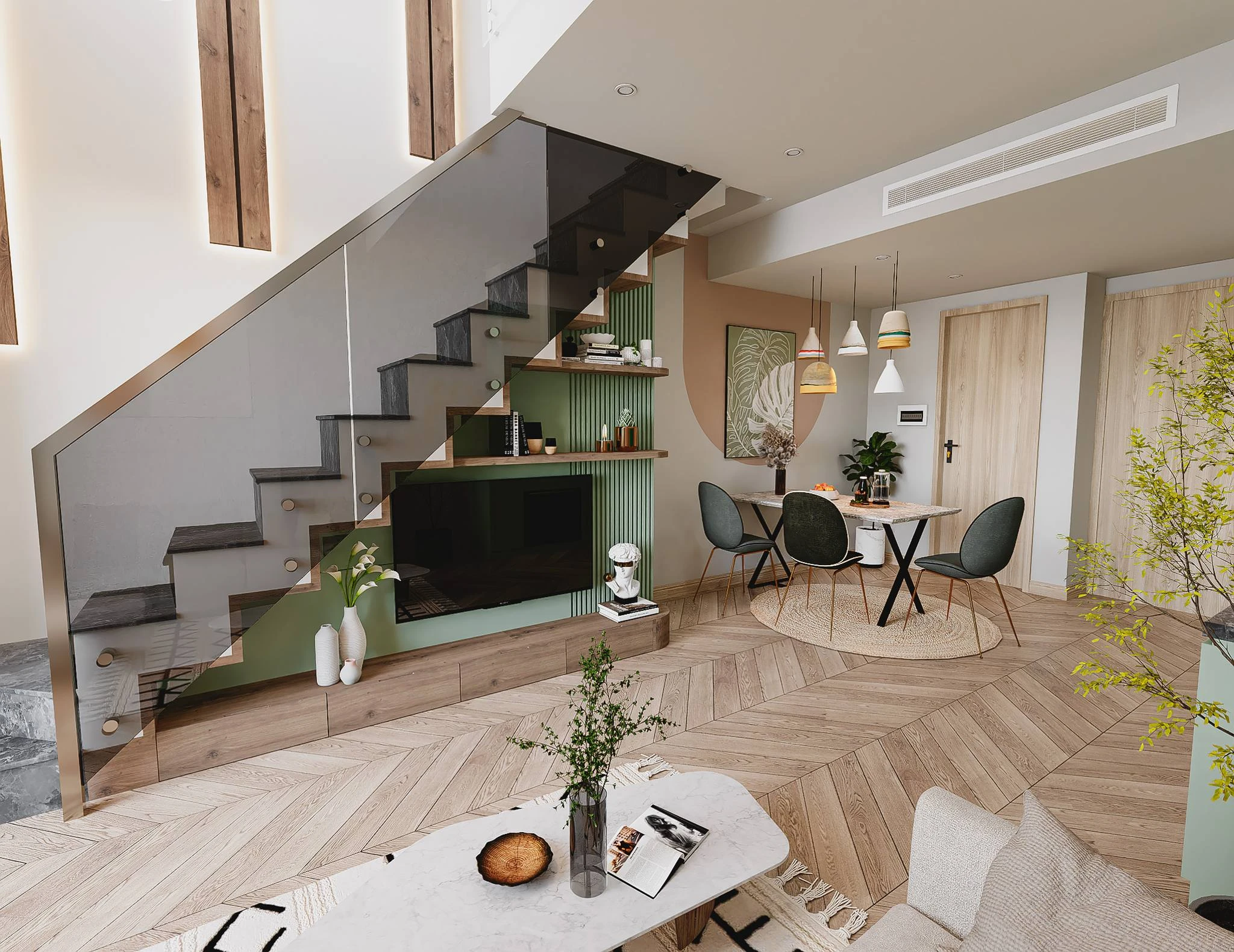 SketchUp Free Modern D5 Apartment Free Sketchup Models ID 106000192 (Xuan Truong)