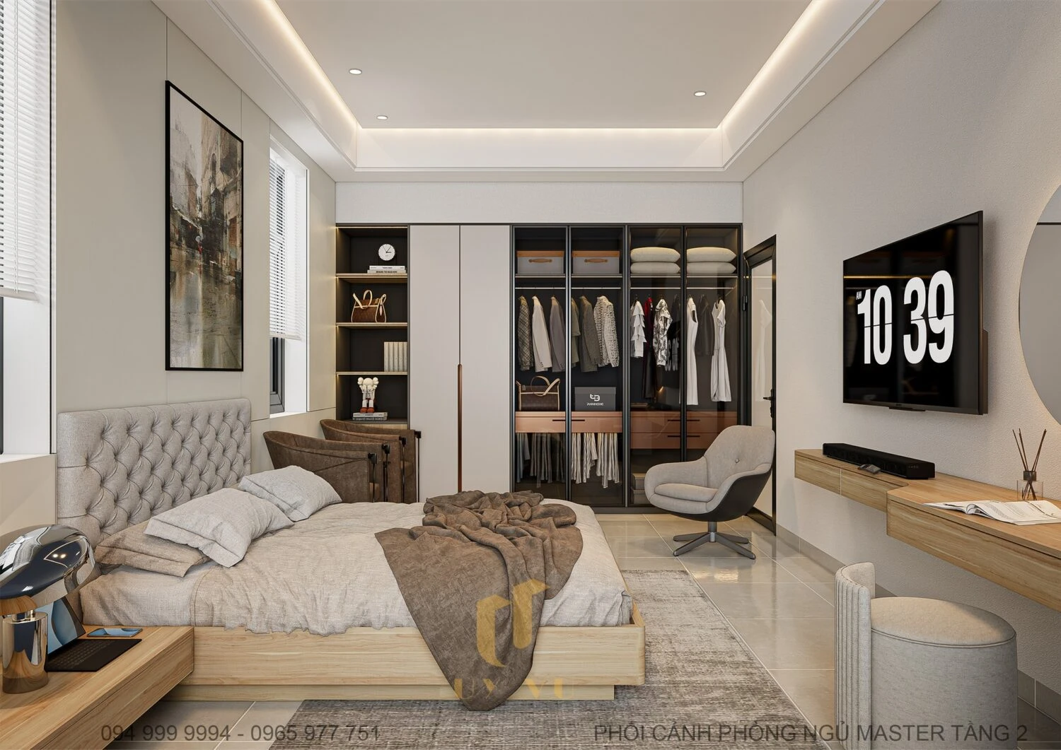 SketchUp Free Modern Enscape Bedroom Free Sketchup Scene Download ID 101000714 (Pham Minh Quang)