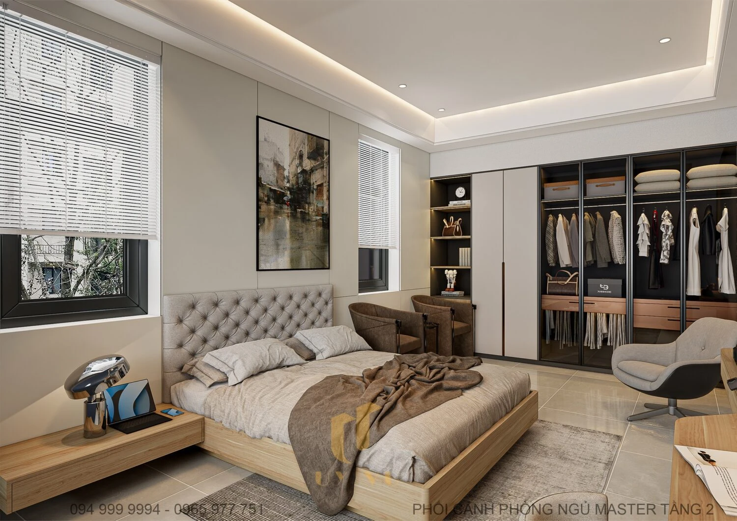 SketchUp Free Modern Enscape Bedroom Free Sketchup Scene Download ID 101000714 (Pham Minh Quang)