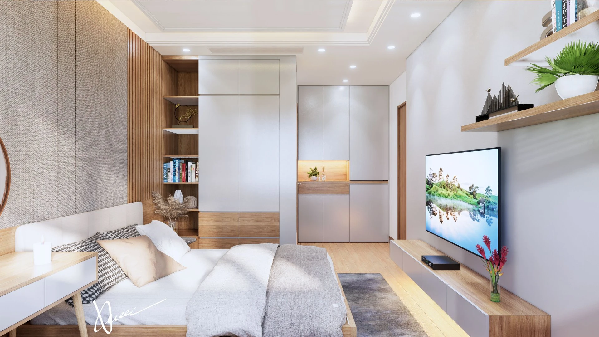 SketchUp Free Modern Enscape Bedroom Sketchup Model Download Free ID 101000377 (Truong Xuan)