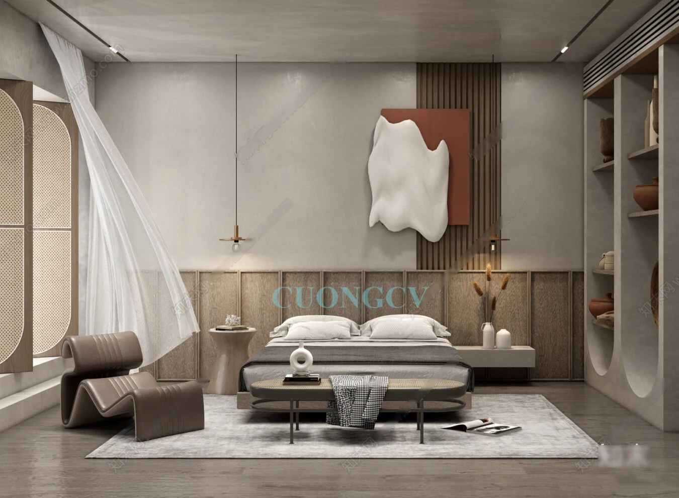 Modern Enscape Bedroom Sketchup Scene Download Free ID 101000563 (Cuong Covua)