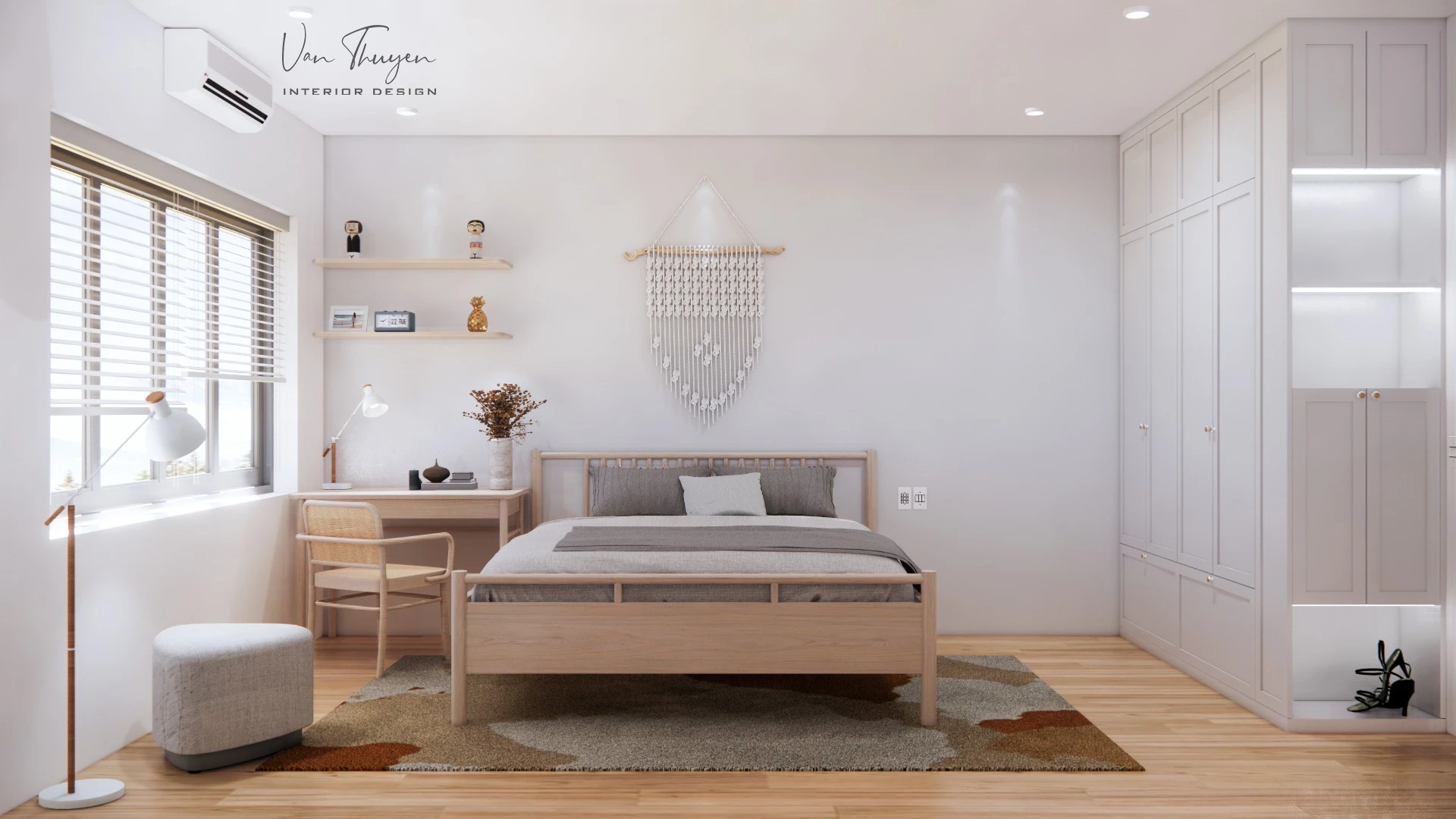 SketchUp Free Modern Enscape Bedroom Sketchup Scene Free Download ID 101000369 (Le Nguyen Van Thuyen)