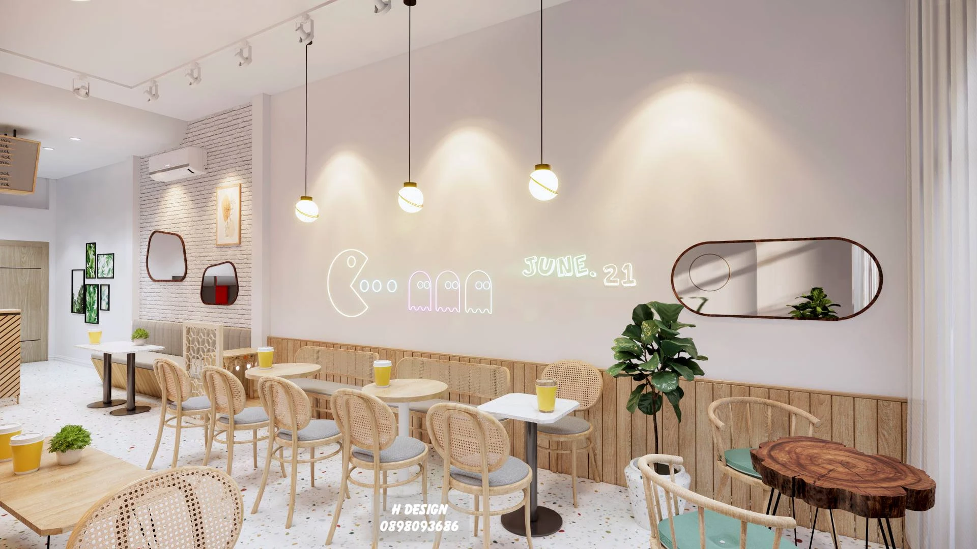 SketchUp Free Modern Enscape Coffee Shop Free SketchUp Models Download ID 108000060 (Hoang)