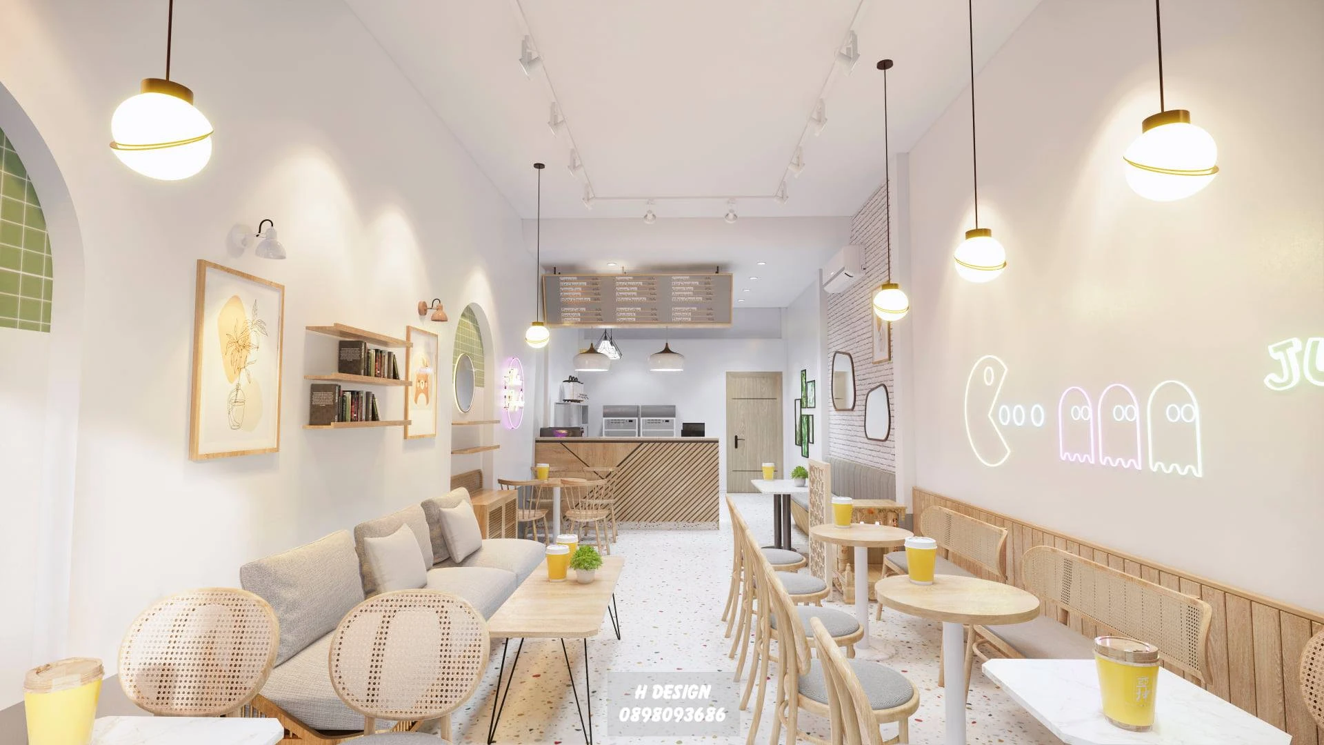 SketchUp Free Modern Enscape Coffee Shop Free SketchUp Models Download ID 108000060 (Hoang)