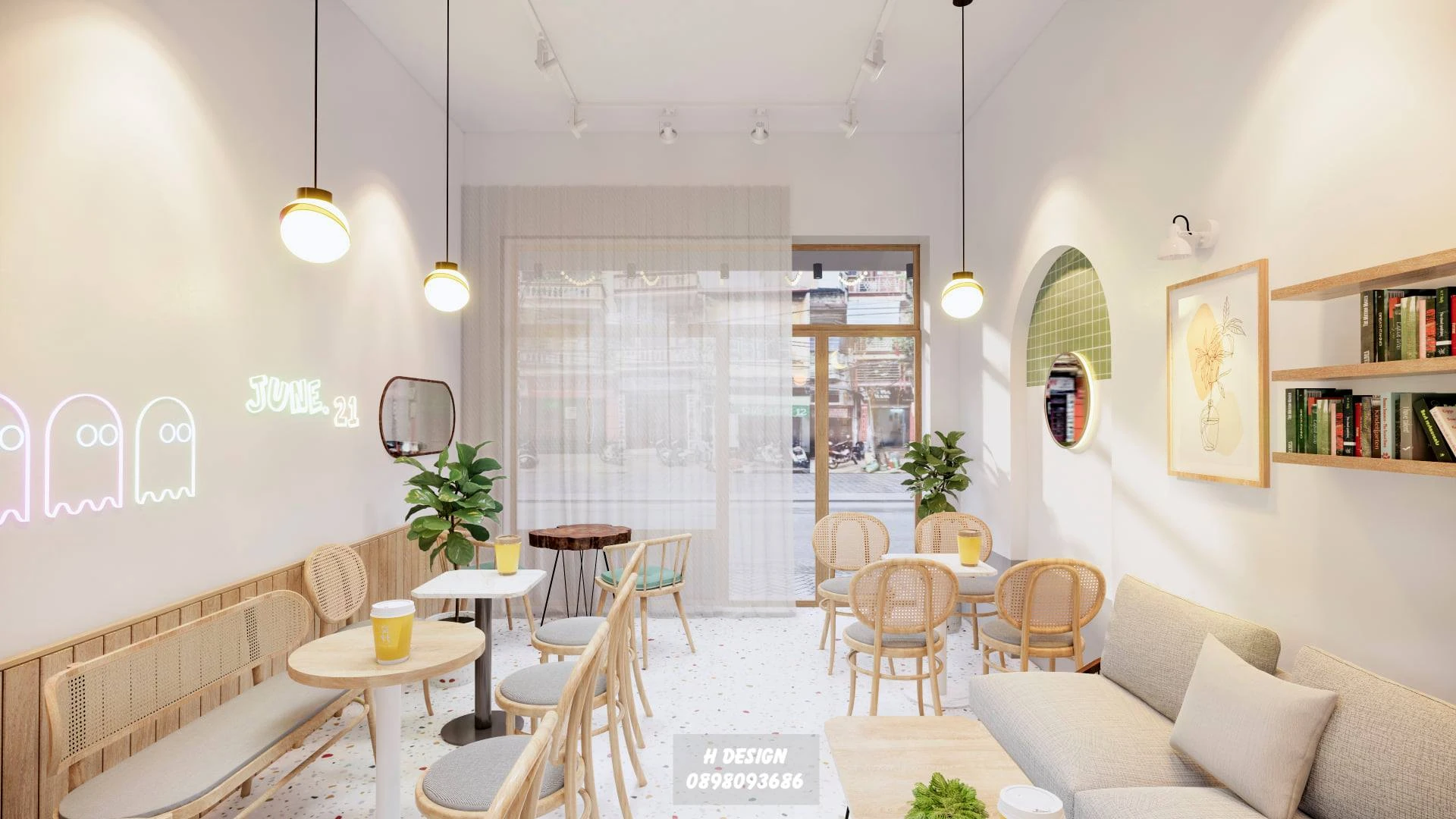 SketchUp Free Modern Enscape Coffee Shop Free SketchUp Models Download ID 108000060 (Hoang)