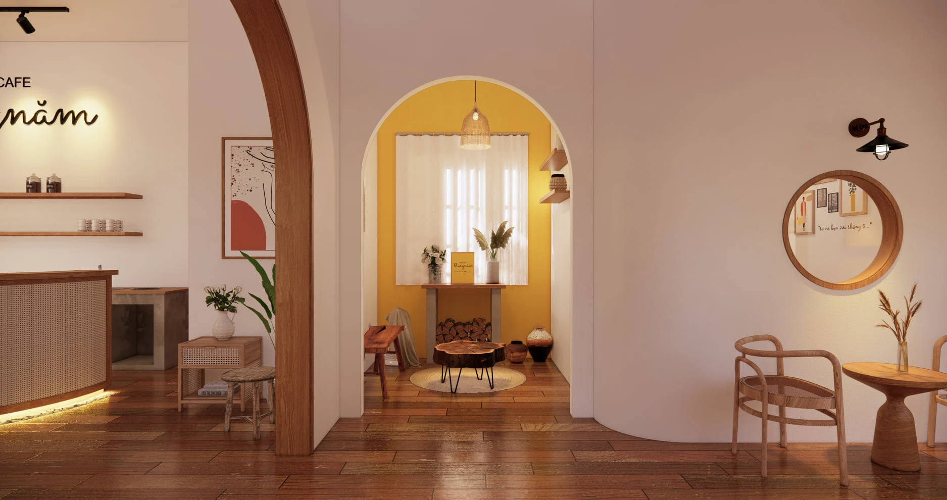 Modern Enscape Coffee Shop Free SketchUp Models Download ID 108000066 (Nghiem Viet Thai)