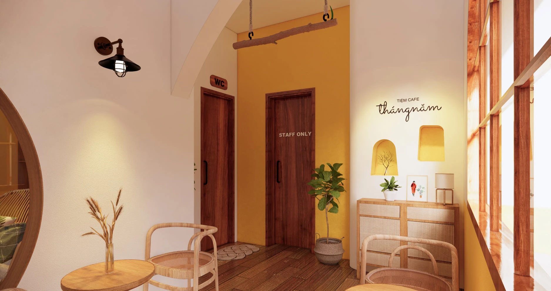 Modern Enscape Coffee Shop Free SketchUp Models Download ID 108000066 (Nghiem Viet Thai)