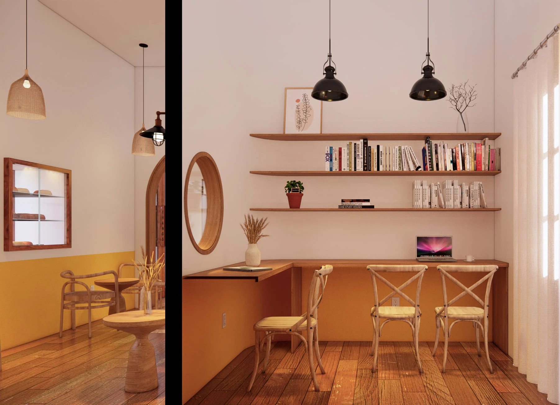 Modern Enscape Coffee Shop Free SketchUp Models Download ID 108000066 (Nghiem Viet Thai)