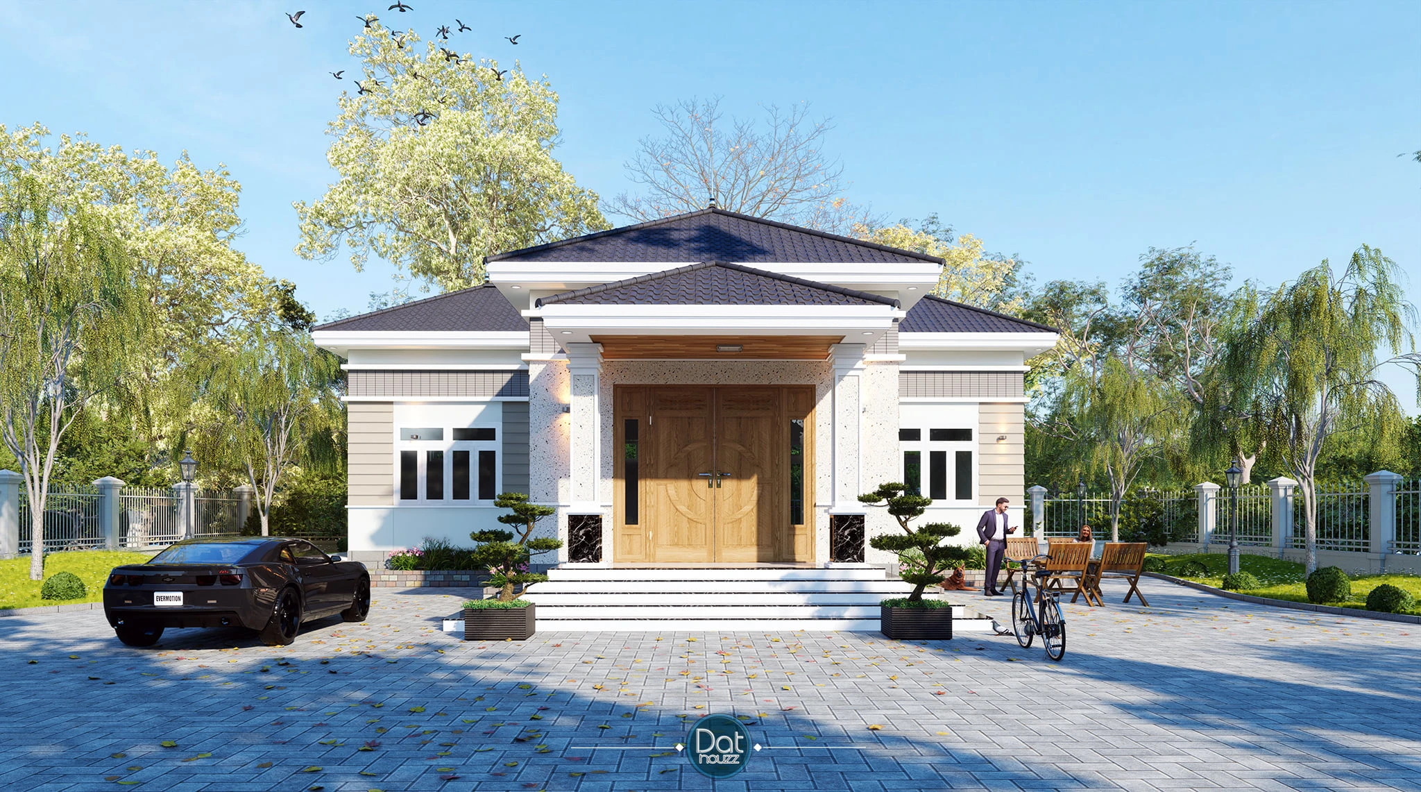 Modern Enscape Exterior Free Sketchup Models Download ID 101000526 (Dat Houzz)