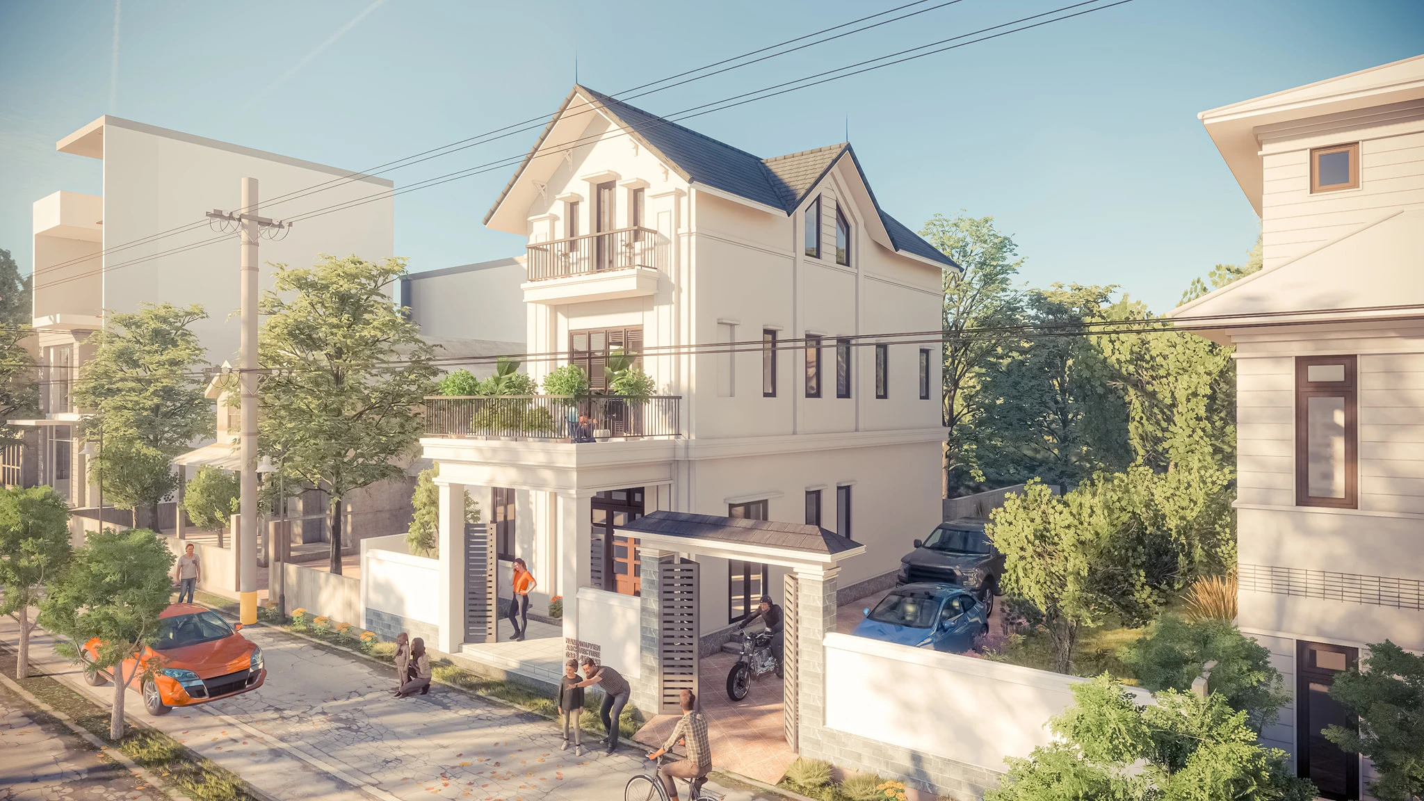 SketchUp Free Modern Enscape Exterior Sketchup Free Model ID 101000520 (Nguyen Van Nam)