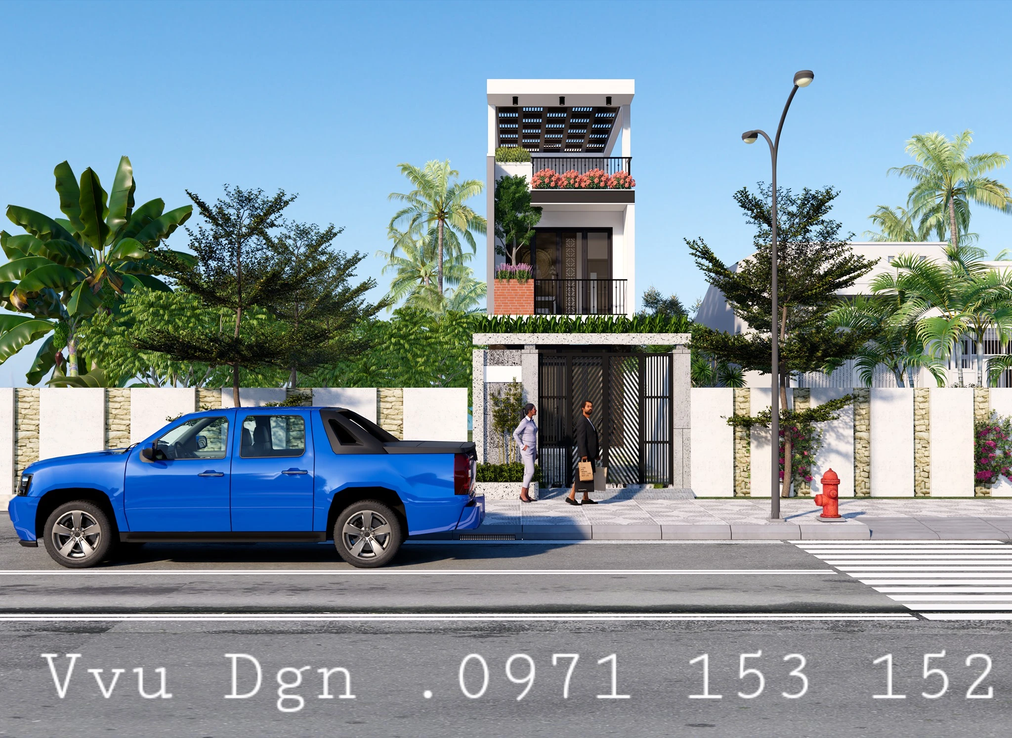 SketchUp Free Modern Enscape Exterior Sketchup Model Download ID 101000525 (Kts Nguyen The Vu)