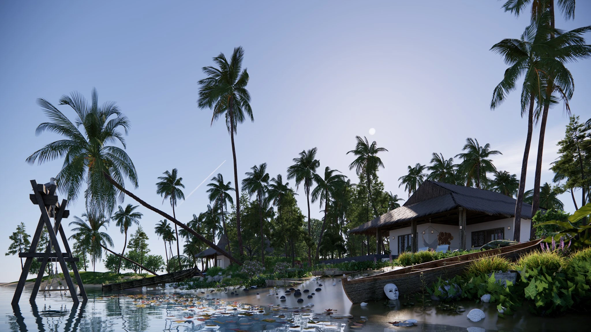 SketchUp Free Modern Enscape Exterior Sketchup Scene Download ID 101000528 (Thanh Vu)