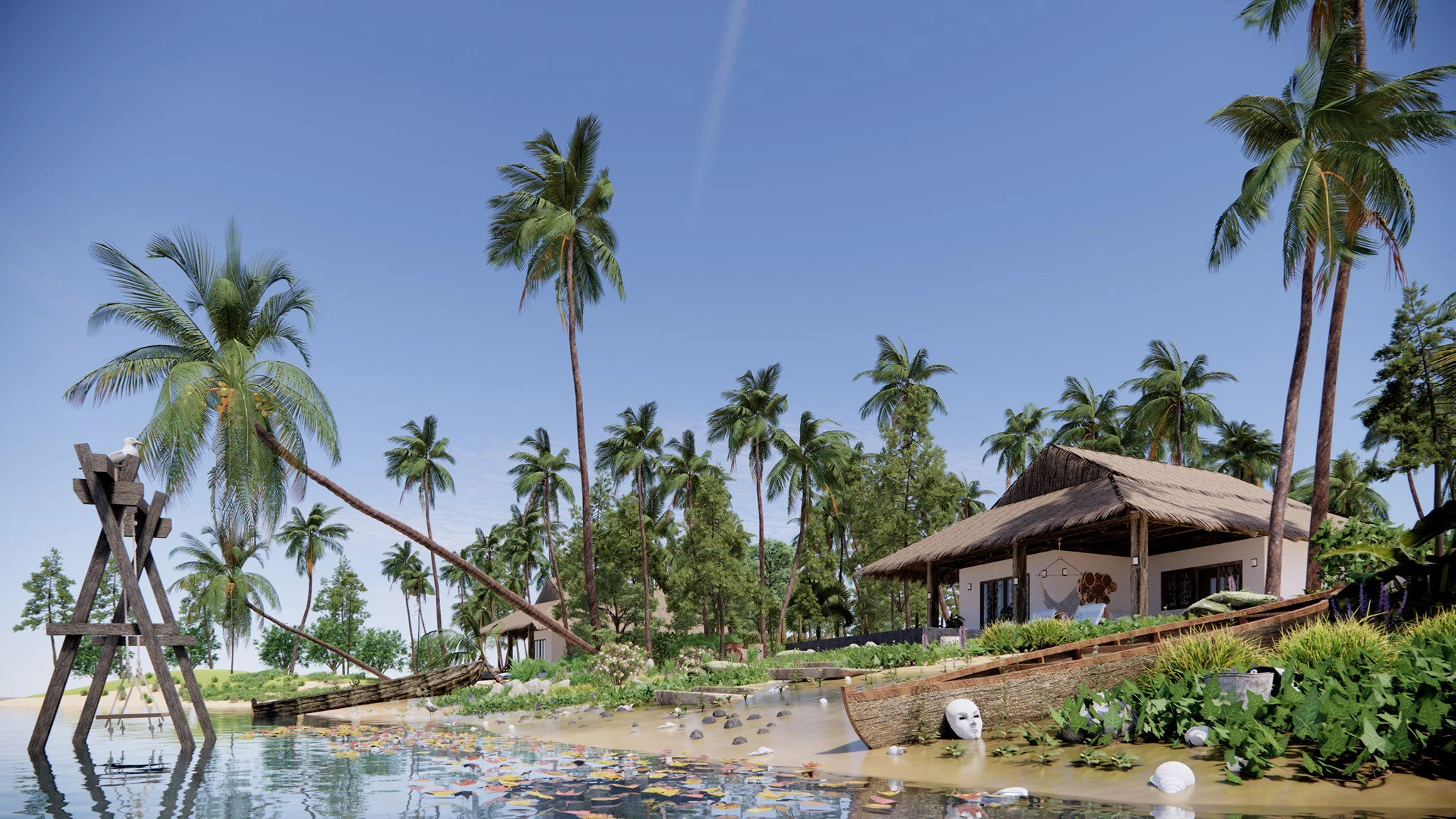 SketchUp Free Modern Enscape Exterior Sketchup Scene Download ID 101000528 (Thanh Vu)